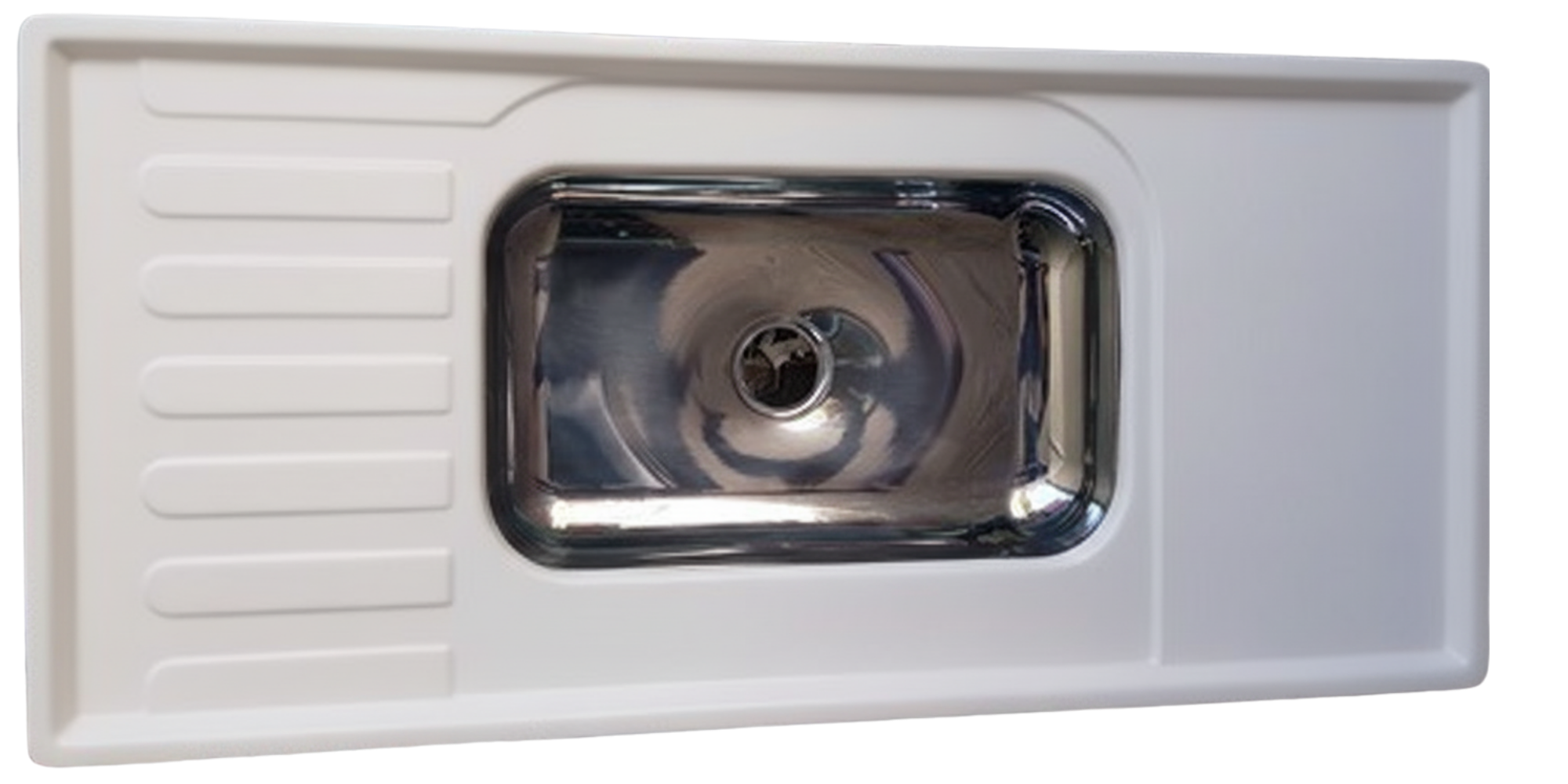 Pia para Gabinete com Bojo em Aço Inox 1,20 x 0,55 m
